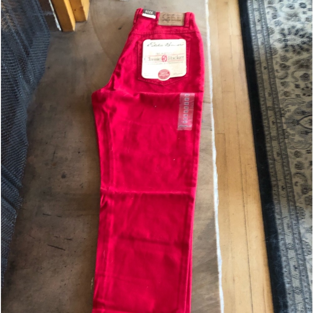 Eddie Bauer Classic red 5 pocket women’s jeans